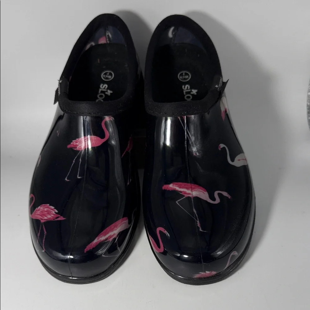 Sloggers Flamingo Patterned Rain Shoes Sz 7